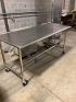 All S/S 72" x 36" "H-Leg" Work Table